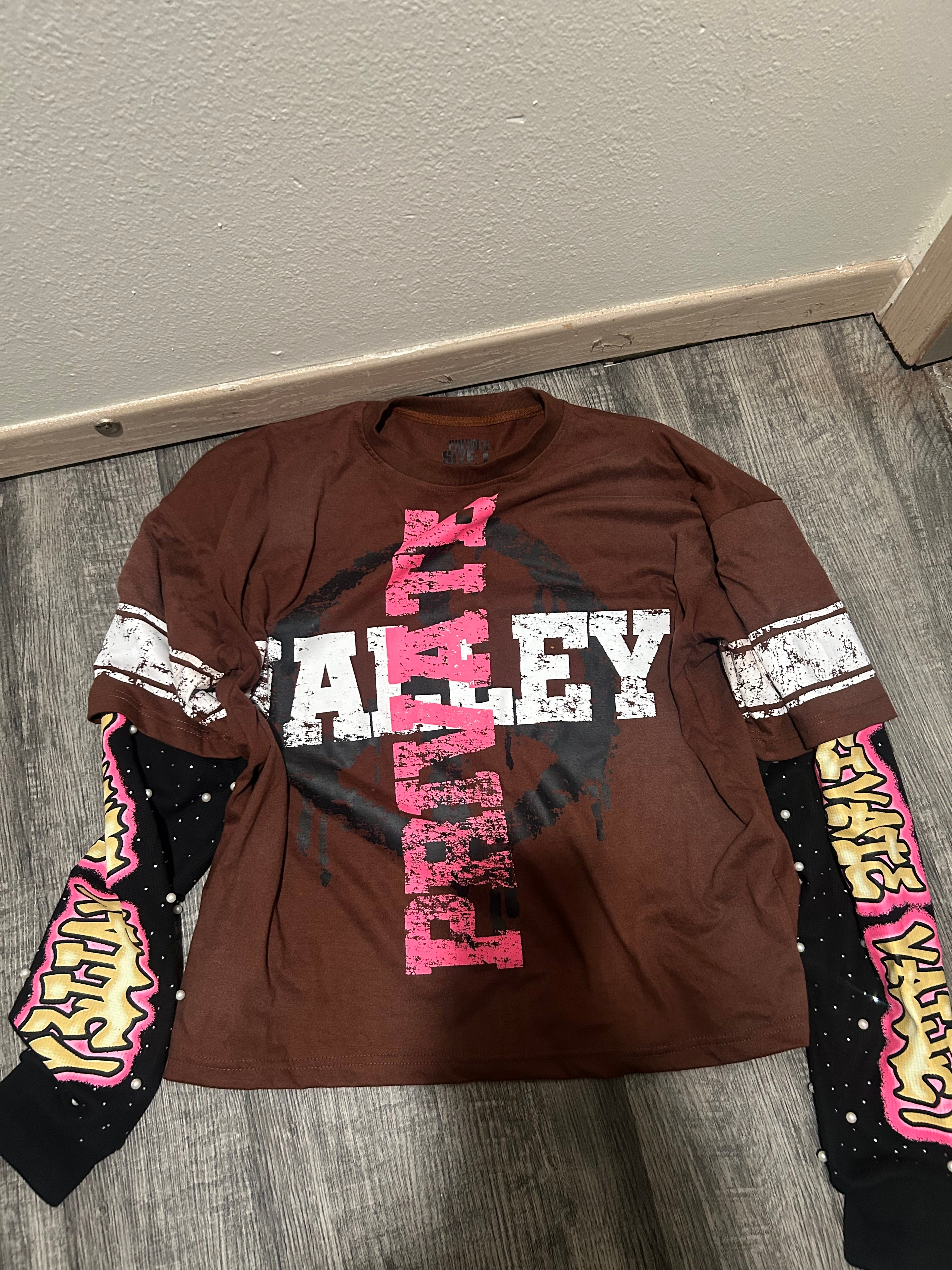 Brown pearl longsleeve